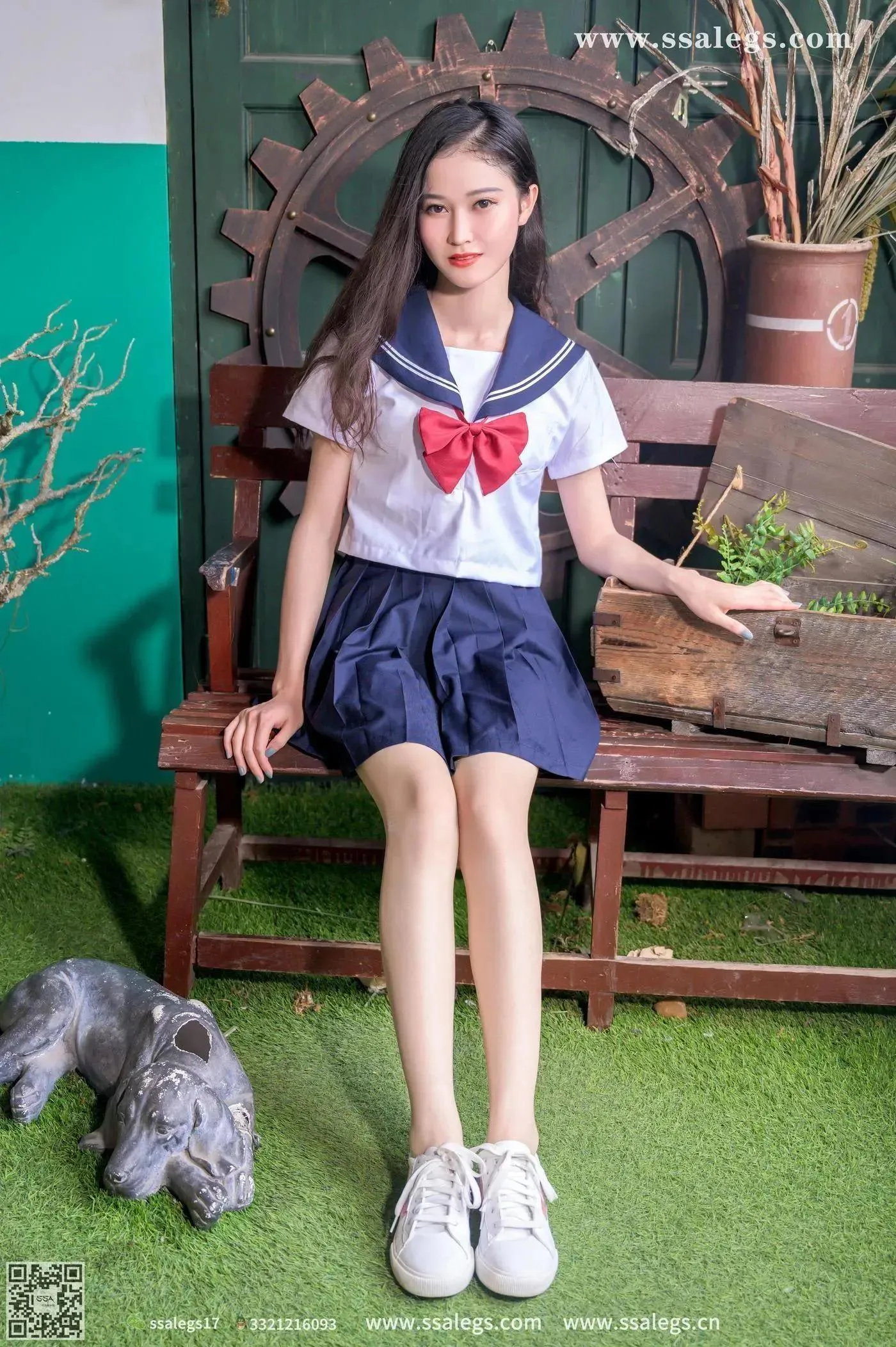 [SSA丝社]超清写真 NO.421 漫漫白色jk制服肉丝写真(上) [84P]插图6